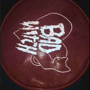 Maroon bad witch clutch